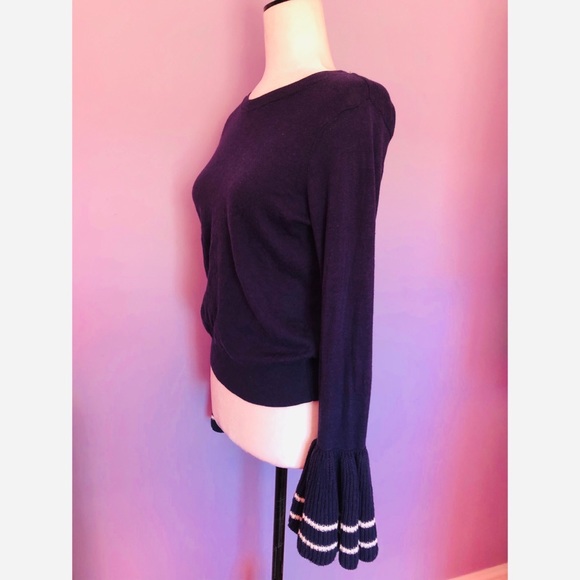 BP Nordstrom bell cuffed navy sweater - Picture 3 of 5